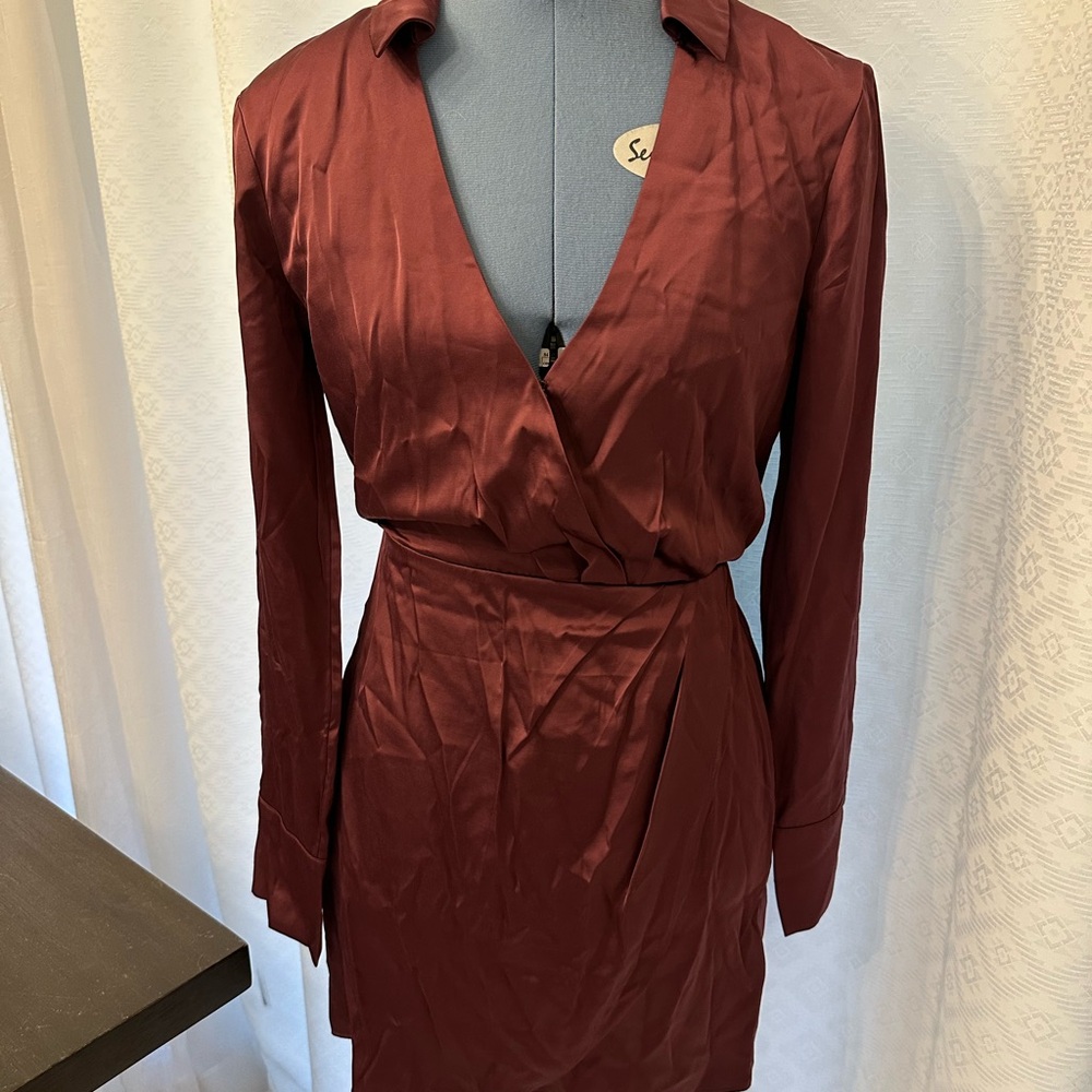 Abercrombie & Fitch Rust Midi Dress